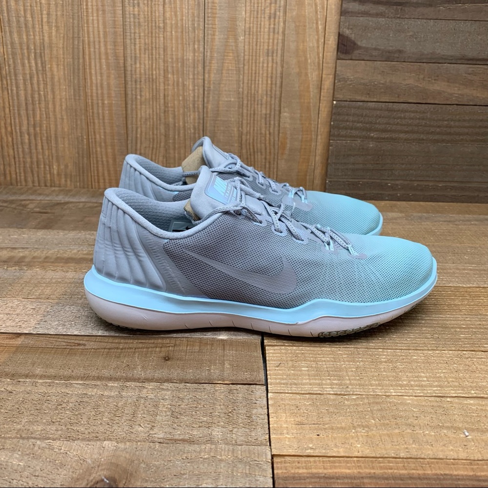 Nike Womens Flex Supreme Shoes Gray Lace Up 9M